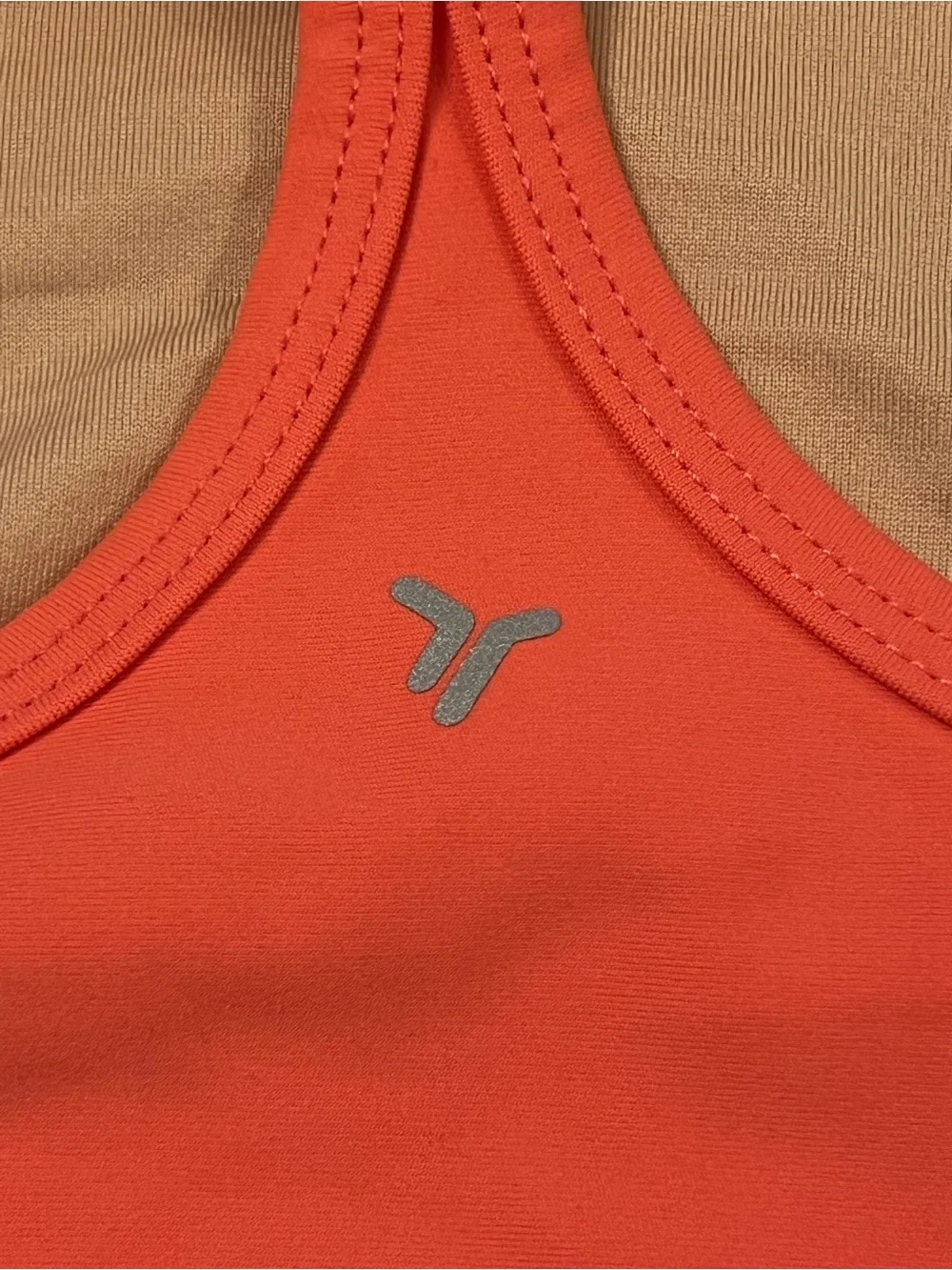 NWT Girls Old Navy Active PowerSoft Sports Bra Orange Coral Size L (10-12)